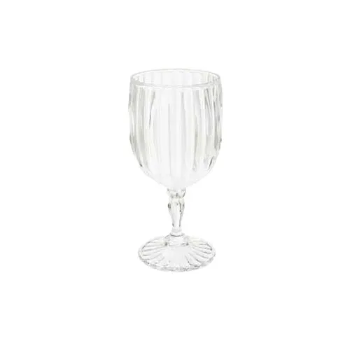 GET SW-1422-1-SAN-CL Fluted Wine Glass, 8 Oz, Clear SAN, 3" Dia. X 7-1/4"H - 1 Dozen
