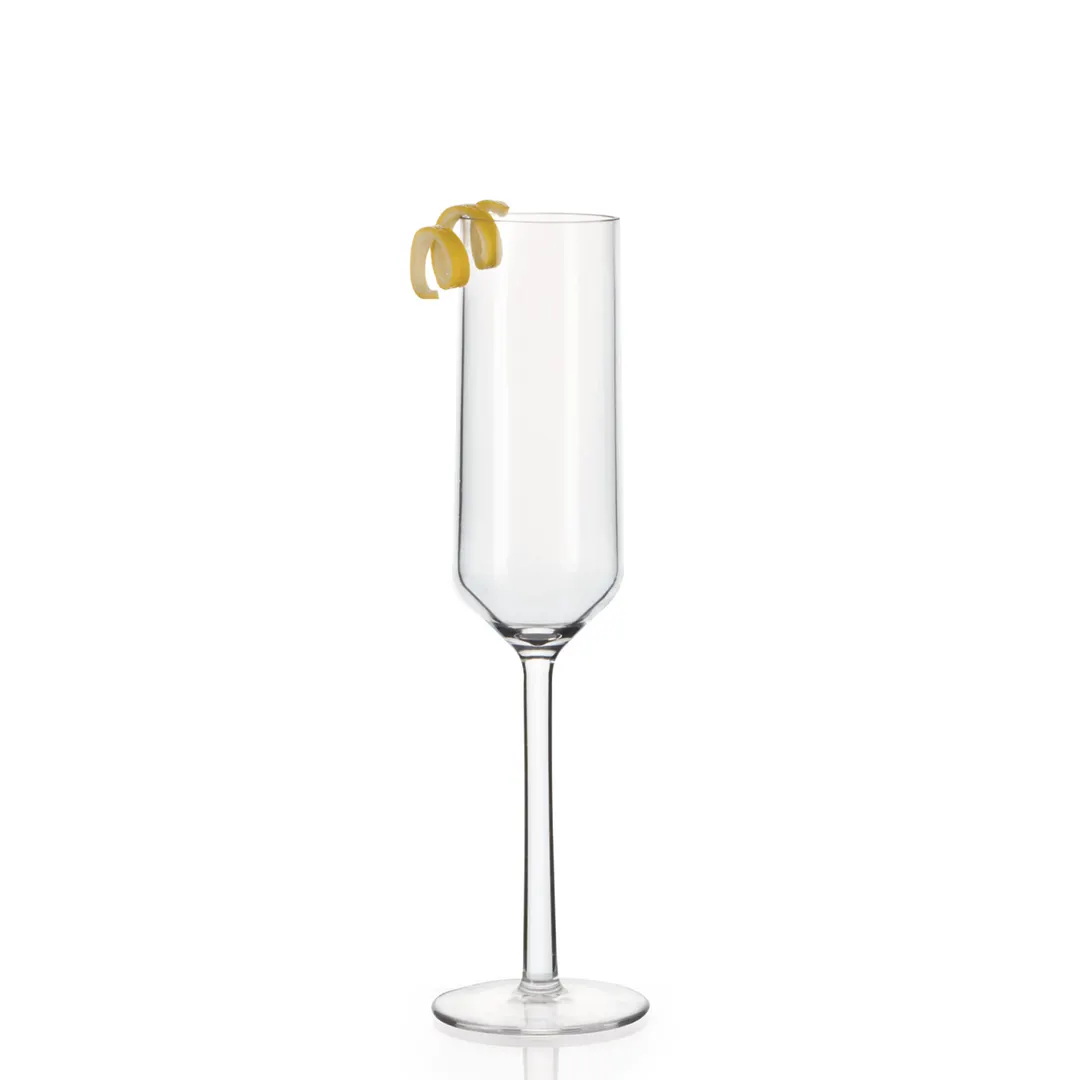 GET SW-1462-CL - 6 Oz Clear Tritan Champagne Flute Glass, 1-24/25" Dia x 9-1/4" H, Safe - 1 Dozen