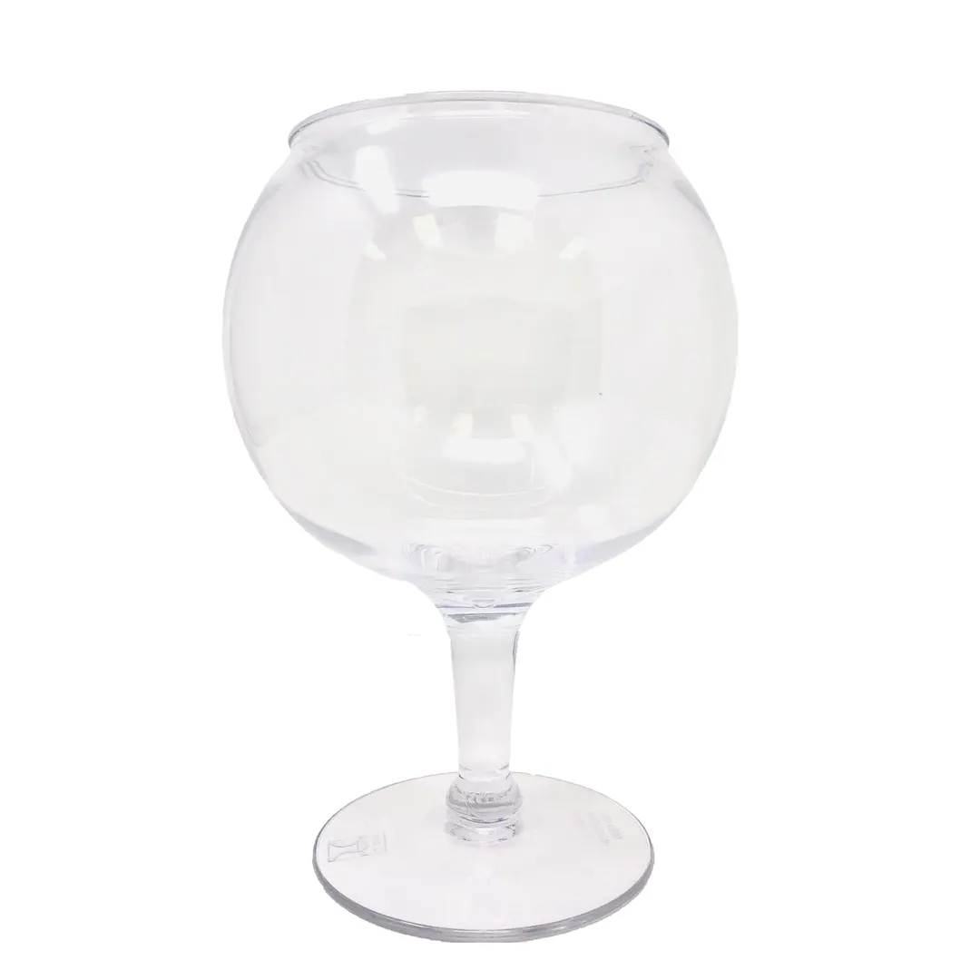 GET SW-1550-CL Schooner Goblet, 53 Oz Clear Polycarbonate, 6" Dia x 8.5" H, NSF - Dozen