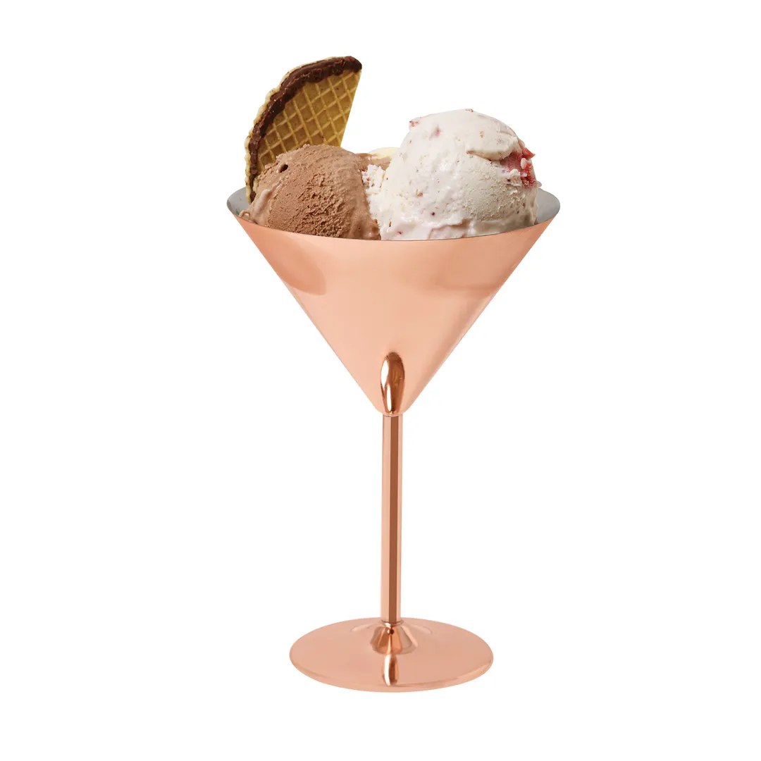GET SW-1612-CPR Martini Glass, 12 Oz, 4-9/10" Dia x 7-3/20" H, Copper, Hand Wash - 1/Case