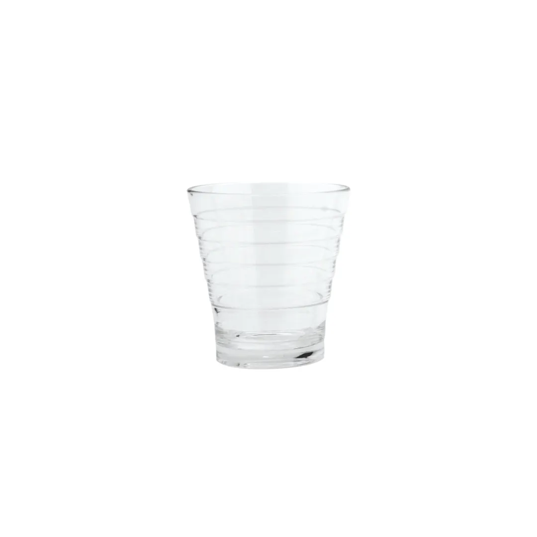 GET SW-1709-CL Cirq™ Rocks Tumbler, 9 Oz Clear SAN, 3-7/20" Dia. x 3-13/20" H - 1 Dozen