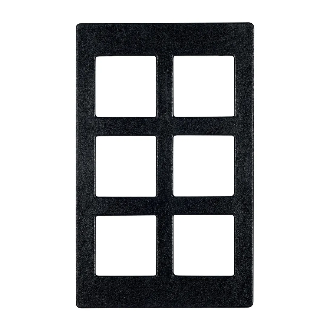 GET T0A19-MOD Bugambilia Single Tile, 20-13/16" x 12.75" Aluminum, Smooth, Six Openings for IS012