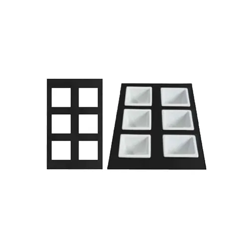 GET T0A19TG Bugambilia Tile Inset 20-13/16" x 12-3/4" Aluminum Tangerine Orange 6 Openings for IS012