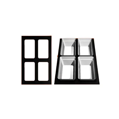 GET T0A20FT - Tile Inset, 20-13/16" x 12-3/4" Aluminum, Green, 4 Openings BUD23/TPUD43/TPUD48