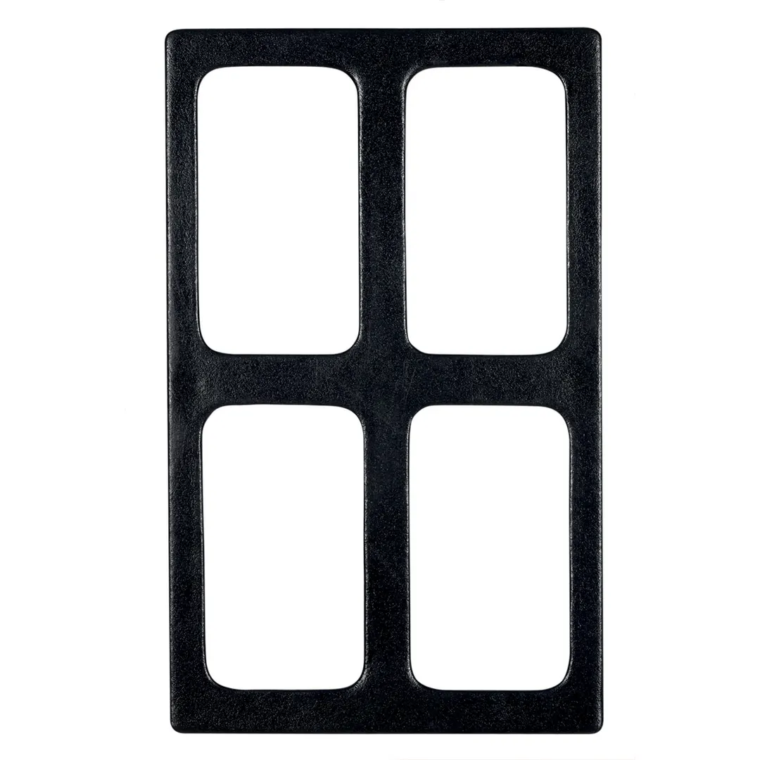 GET T0B20-MOD Bugambilia Tile, 21-11/16" x 13.25" Aluminum Smooth Resin Coating, Four Openings