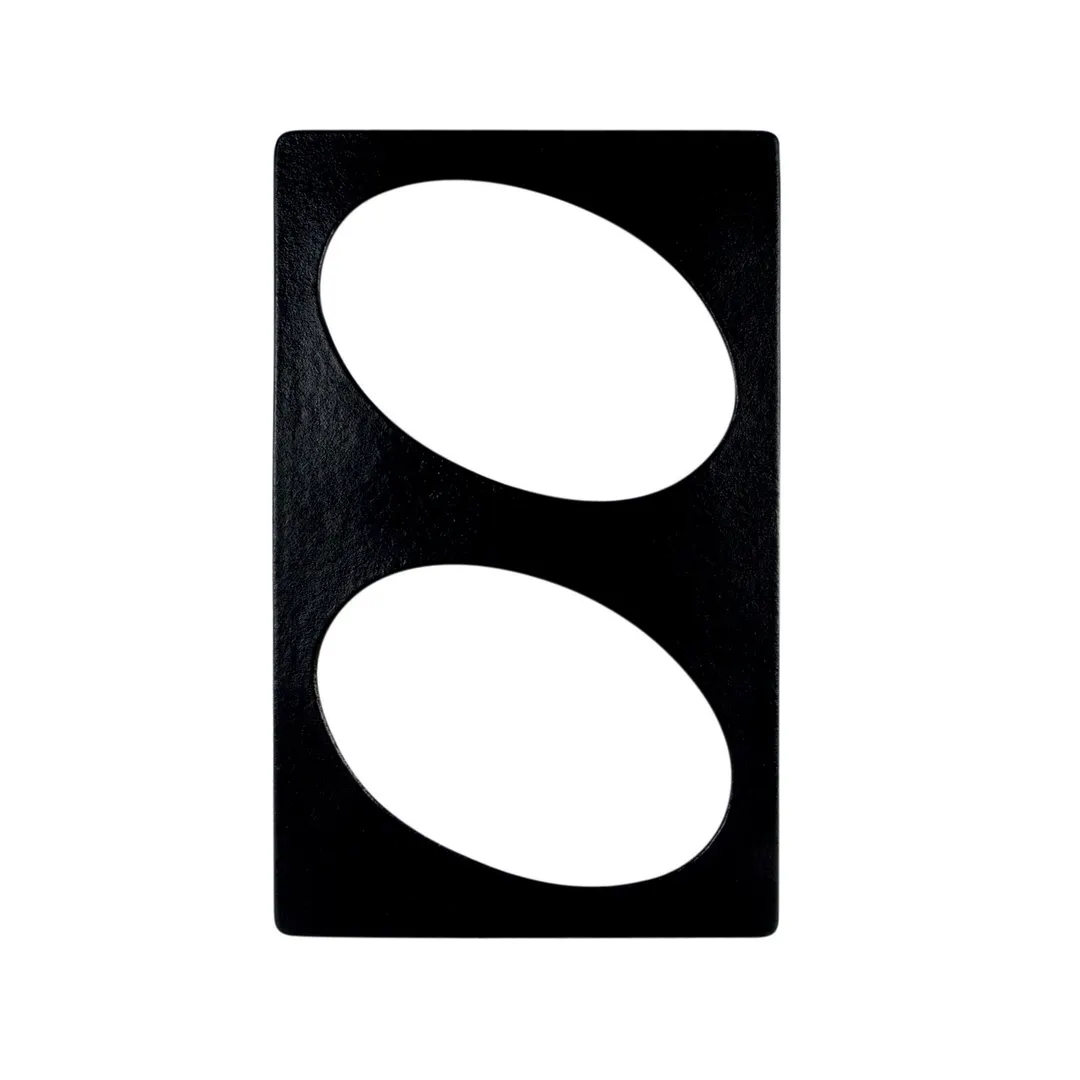 GET T0B6-MOD Bugambilia Tile, 21-11/16" x 13-1/4" Aluminum, Smooth, Oval Openings for CO004