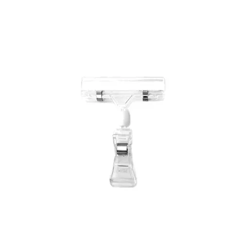 GET TAGV06 Elite Global Sign Holder, 3"W x 4"H, Clip On, Spring Loaded, Polycarbonate, Clear