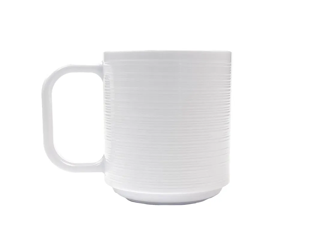 GET TM-12-MN-W Minski Coffee Mug, 15 oz White TRITAN, 3.5" x 3-7/10" x 4-4/5" - Dozen