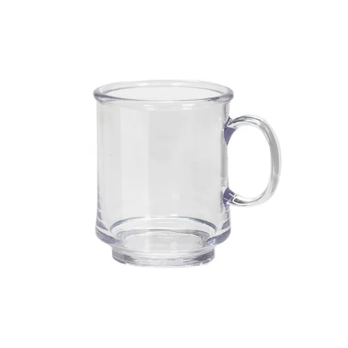 GET TM-1308-CL - 8 Oz Clear Tritan Mug, 3.25" Dia x 3.75" Deep, Stackable, Dishwasher Safe - Dozen