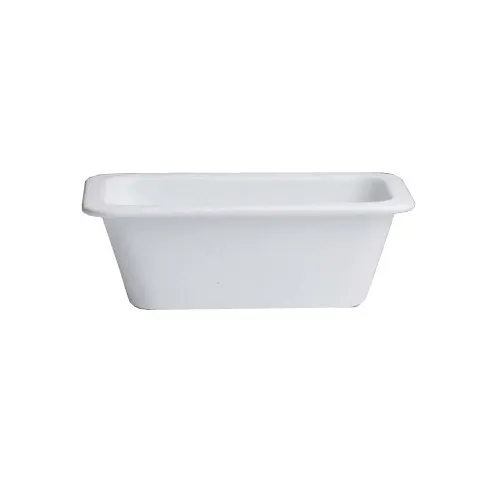 GET TPUD43FR Bugambilia Food Pan 1/4 Size 40.58 Oz 9.06"L x 5.51"W 3" Deep Fire Red Cast Aluminum