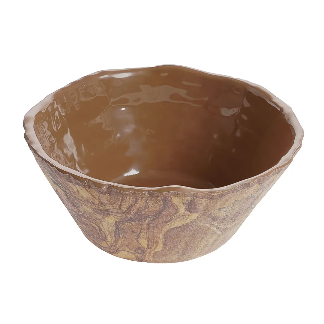 GET TRA202 Trunk Bowl, 40 Oz., 7-1/4" Dia. x 3-3/4" H, 1 Qt, Melamine, BPA‑Free, Dishwasher‑Safe