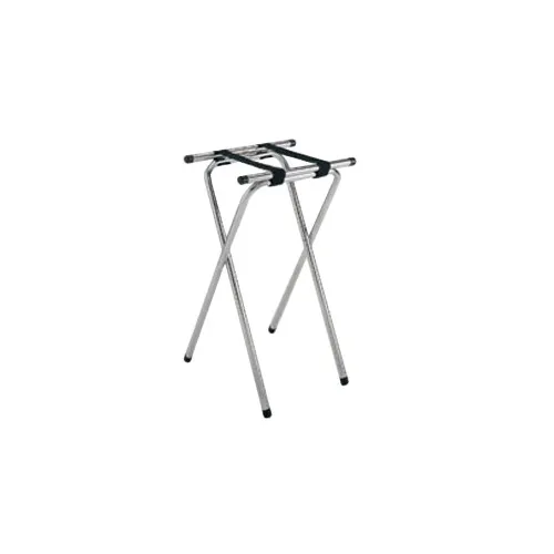GET TSC-102 Tray Stand, 32" High, Double Bar, Deluxe Chrome, Chrome Plated