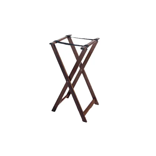 GET TSW-103 Tray Stand, 31-1/2" High Mahogany Hardwood, Wood Construction, Waitress Serving Supply