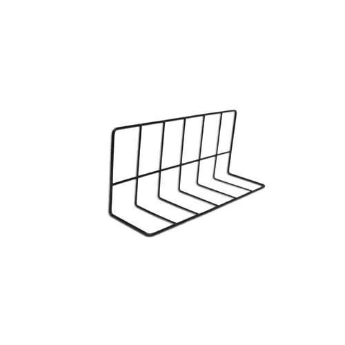GET W4614-B Wire Shelf Divider, 14L x 4W x 6H, Vinyl Coated Metal Wire, Black
