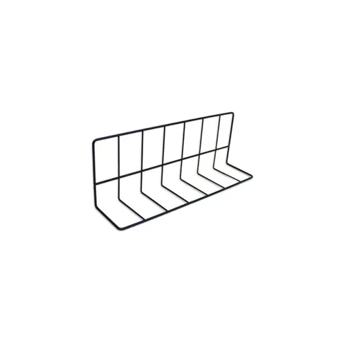 GET W4616-B Wire Shelf Divider, 16L x 4W x 6H, Vinyl Coated Metal Wire, Black