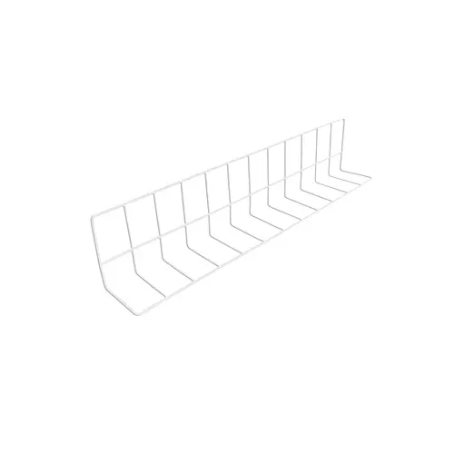 GET W4624-W Wire Shelf Divider, 24L x 4W x 6H, White Epoxy Coated Metal Wire