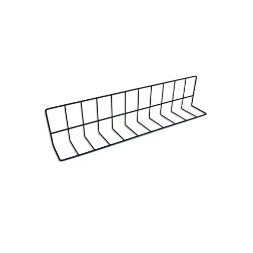 GET W4626-B Wire Shelf Divider, 26L x 4W x 6H, Vinyl Coated Metal Wire, Black