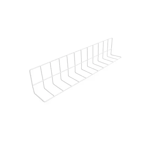 GET W4630-W Wire Shelf Divider, 30L x 4W x 6H, White, Epoxy Coated Metal Wire