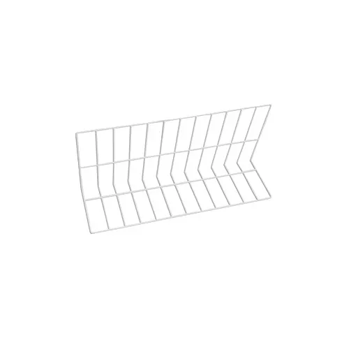 GET W81228-W Wire Shelf Divider, 28L x 8W x 12H, White, Epoxy Coated Metal Wire