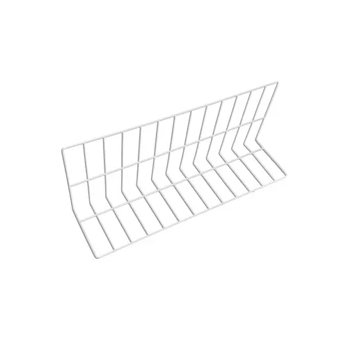 GET W81230-W Wire Shelf Divider, 30L x 8W x 12H, White Epoxy Coated Metal Wire