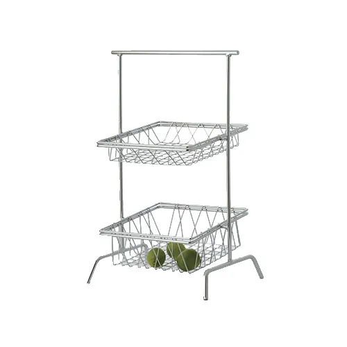 GET WB-106C Clipper Mill Pastry Basket, 12" x 4"H, Square, Chrome Plated