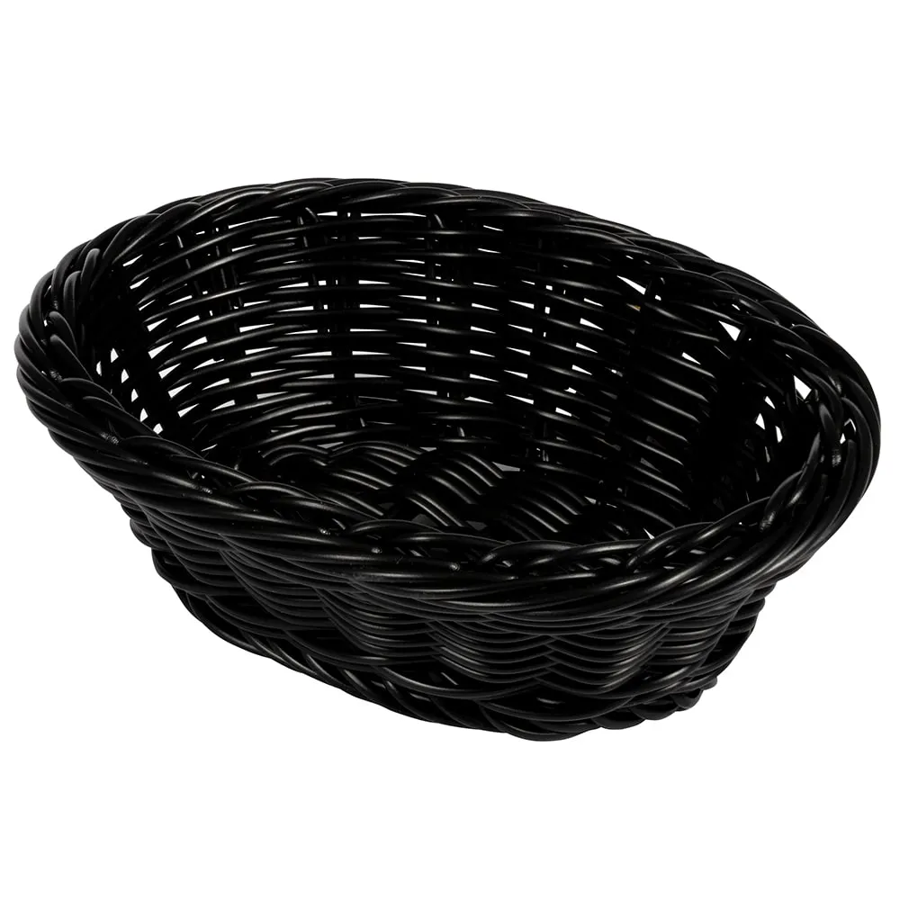 GET WB-1504-BK Clipper Mill Basket, Oval 9-1/4"x6-3/4"x3-1/4", Black BPA‑Free Polypropylene
