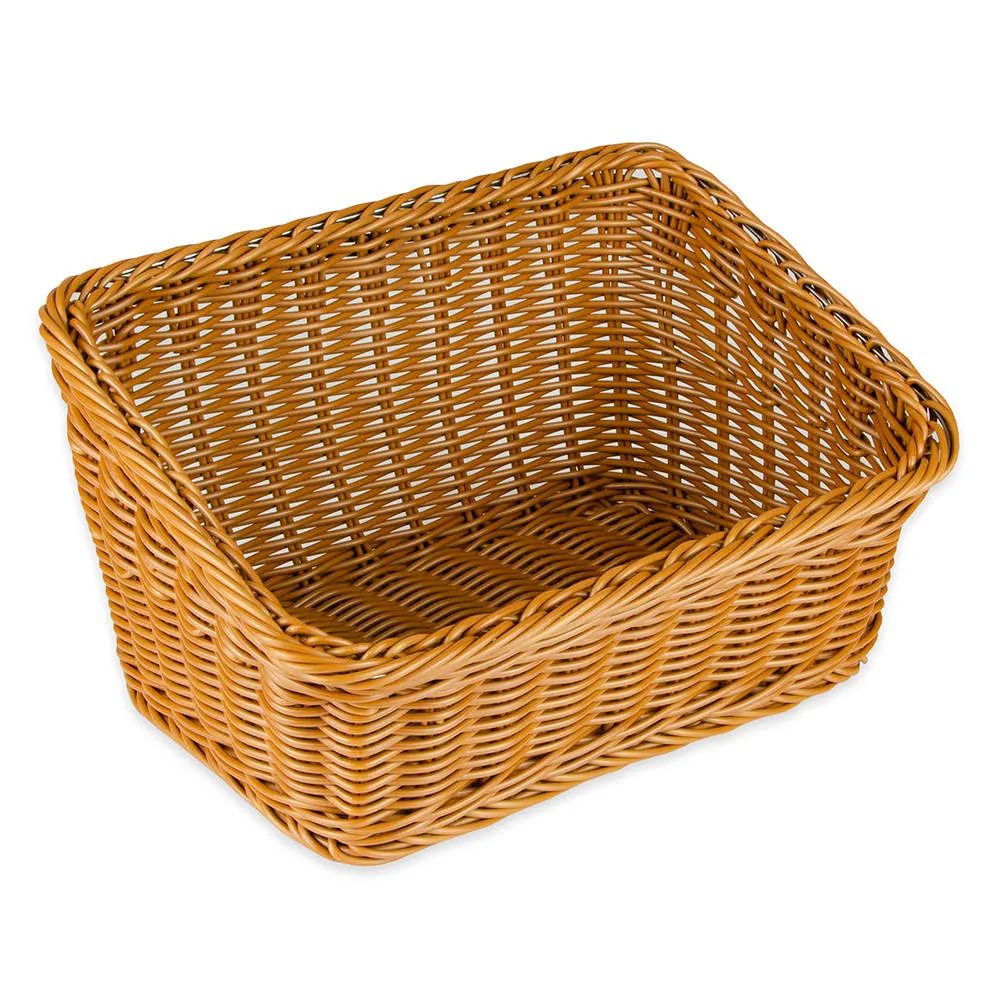GET WB-1510-HY Basket, 9.25" x 13" x 4" & 7"H, Dishwasher Safe, BPA-Free Polypropylene, Honey