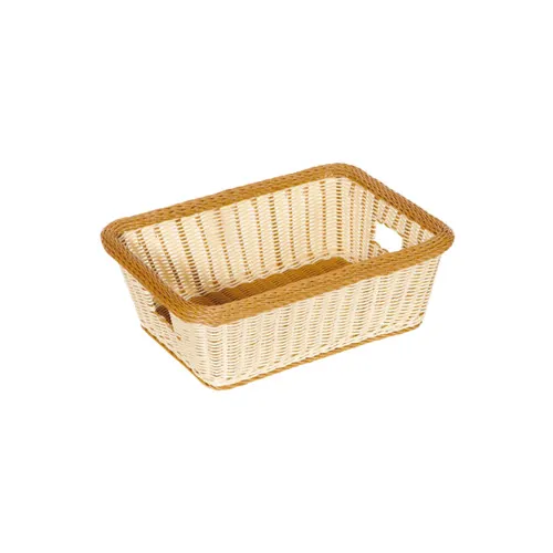 GET WB-1515-TT Two-Tone Polyweave Basket – 18-1/2" x 13-1/2" x 6-3/4", BPA‑Free, Dishwasher Safe