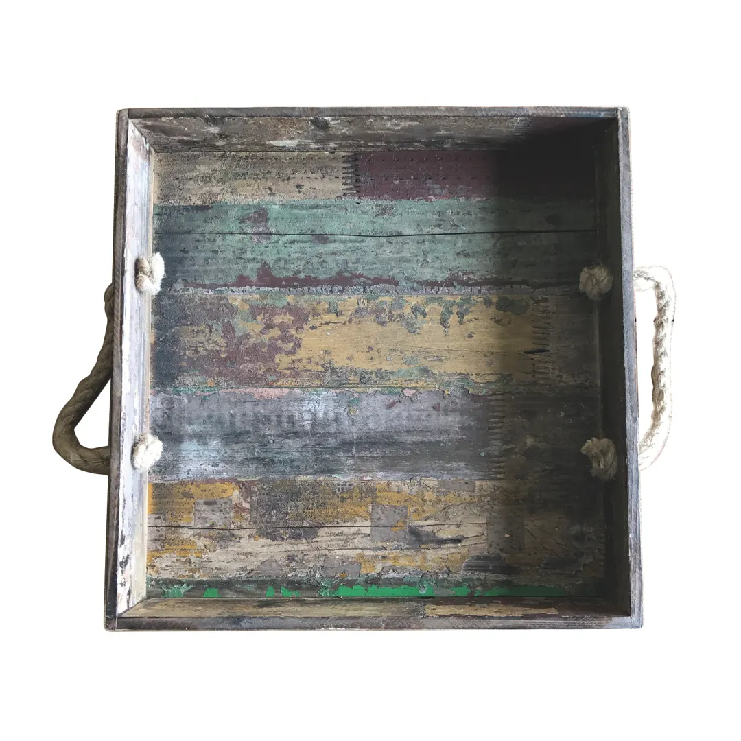 GET WB-1616-RWD Urban Renewal Serving Tray, 15-1/2" x 15-1/2" x 3-1/4", Square, Wood, Naturals