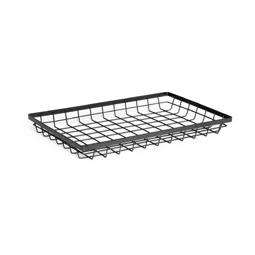 GET WB-1812-MG Urban Renewal Wire Basket, 17-3/4" x 11-1/4" x 2" Rectangular Metal Gray