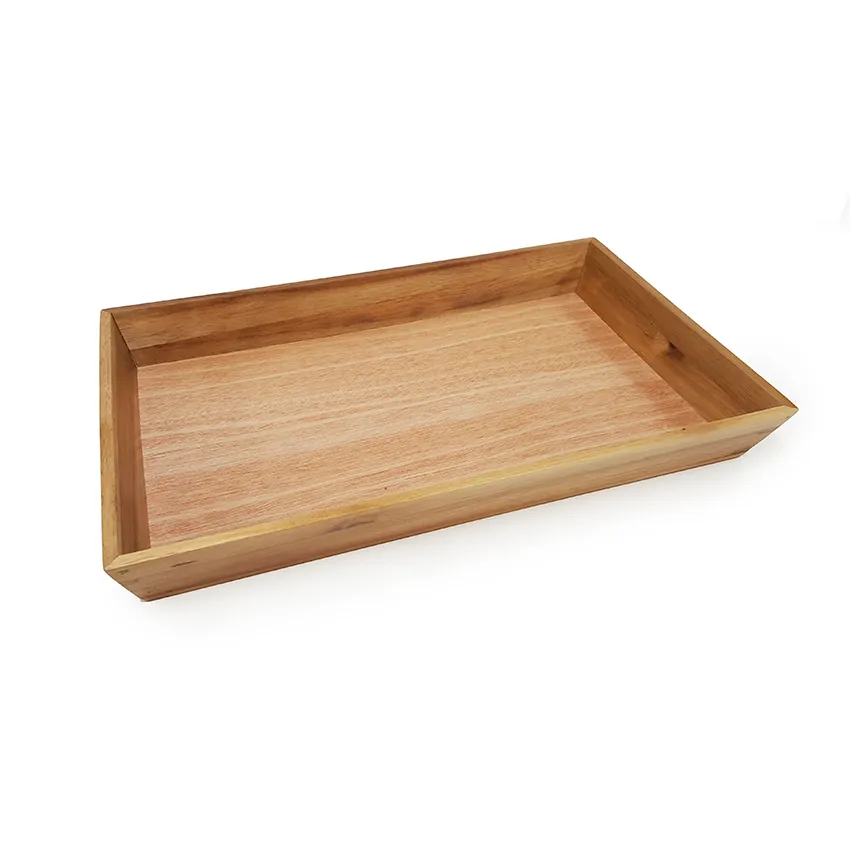 GET WB-1812WD-UR Urban Renewal Tray – 18-1/4" x 12" x 2" Rectangular Wood, Natural