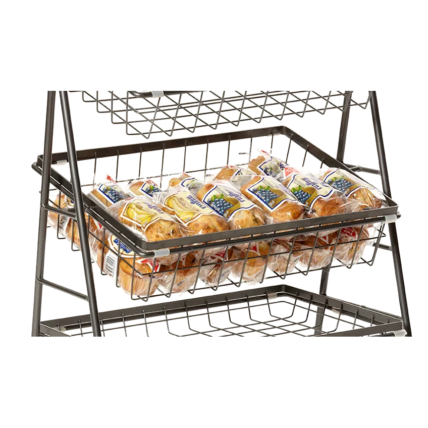 GET WB-1814-MG Urban Renewal Wire Basket, 17-3/4" x 11-1/4" x 4-1/8", Rectangular, Metal Gray
