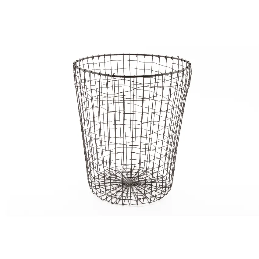 GET WB-300-MG Urban Renewal Breeze Basket, 11.5" x 14" H, Round, Metal Grey, Powder Coated Iron