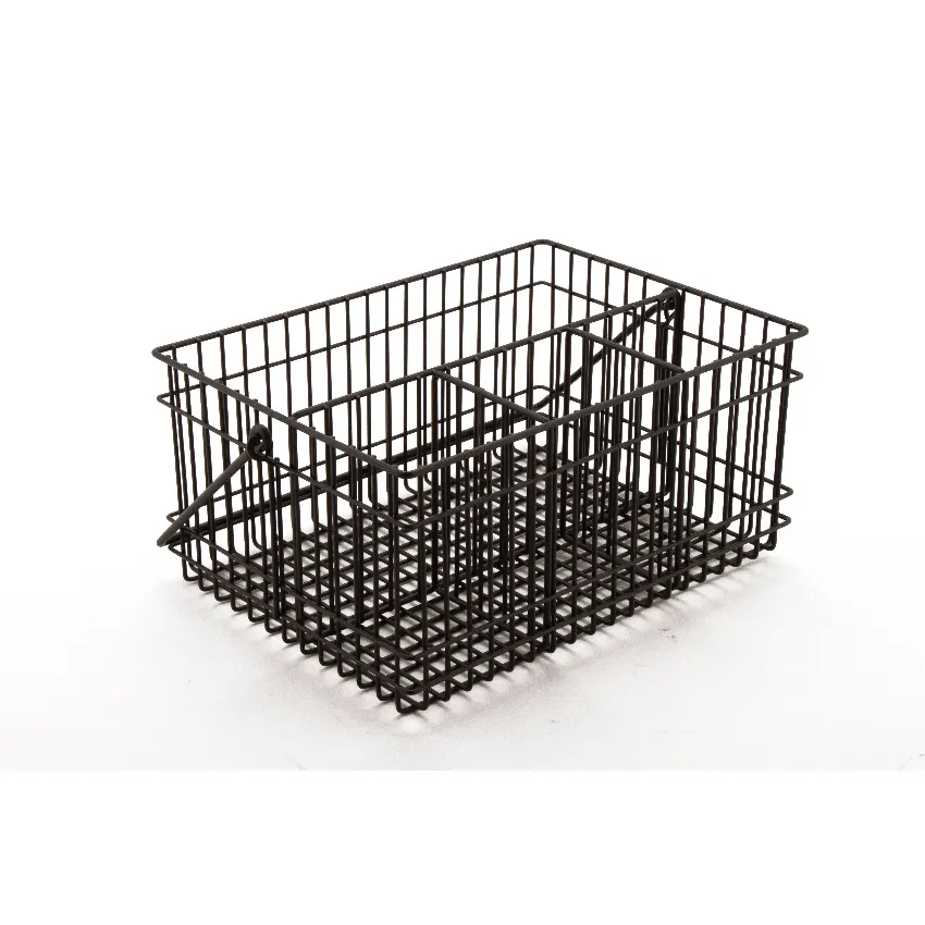 GET WB-306-MG Renewal Breeze Condiment Basket, 10" x 6-9/10" x 9" H, Powder-Coated Iron, Metal Grey