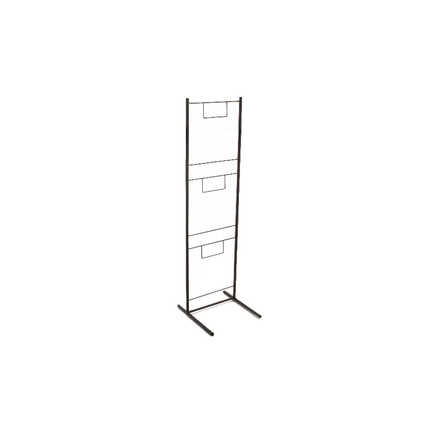 GET WB-311-MG Floor Stand, 11-3/4" X 10-1/2" X 35-1/4", 3-Tier, 3 Baskets, Powder Coated Iron, Grey