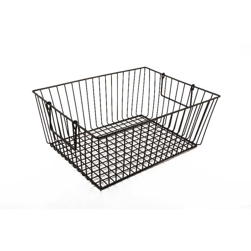 GET WB-314-MG Breeze Basket, 10" x 5-1/2" x 6-3/4" H, Rectangular, Metal Grey Powder-Coated Iron