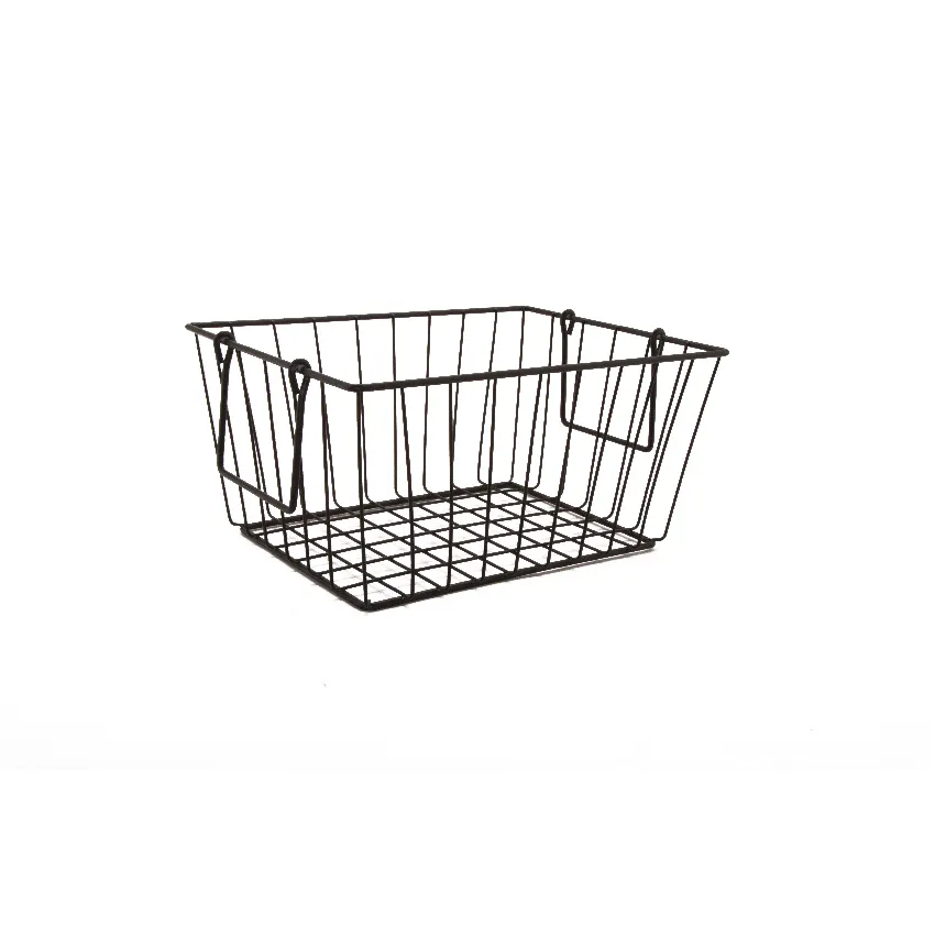GET WB-315-MG Urban Renewal Breeze Basket, 11-1/2" x 8-1/2" x 8" H, Metal Grey Iron, Powder Coated