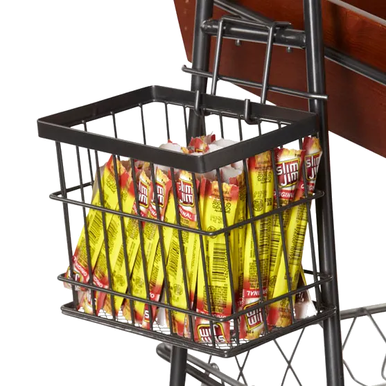 GET WB-745-MG Urban Renewal Wire Basket, 7" x 4-1/4" x 5-1/2", Rectangular, Metal Gray