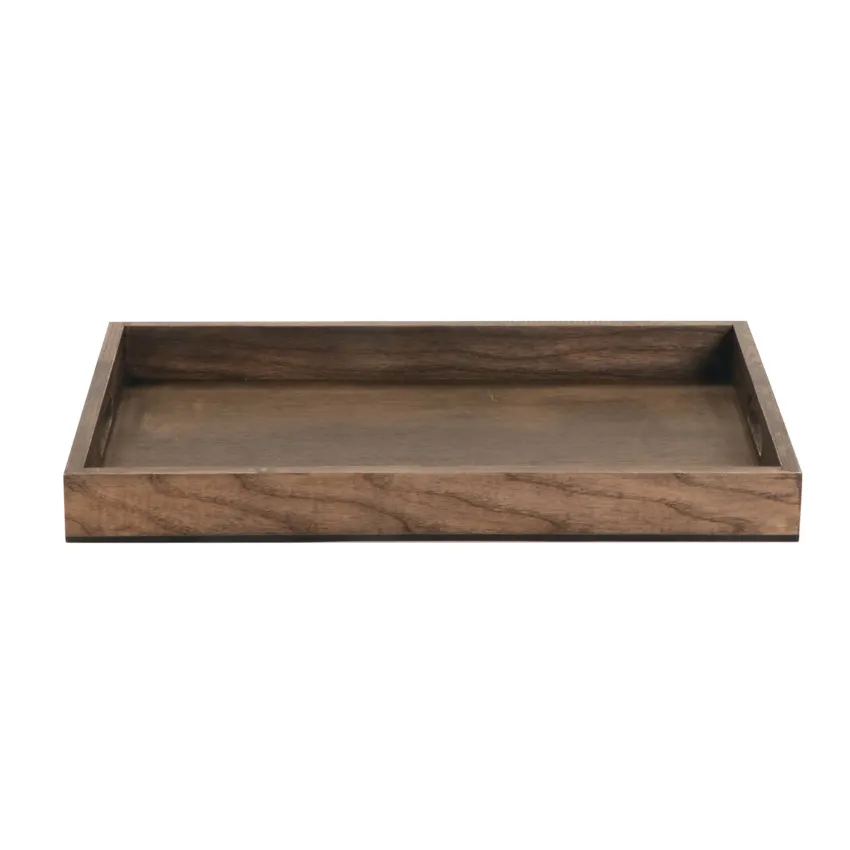 GET WD-15-ASH Taproot Serving Tray, 18-1/4" x 12-1/2" Rectangular, Ash Beiges with Handles