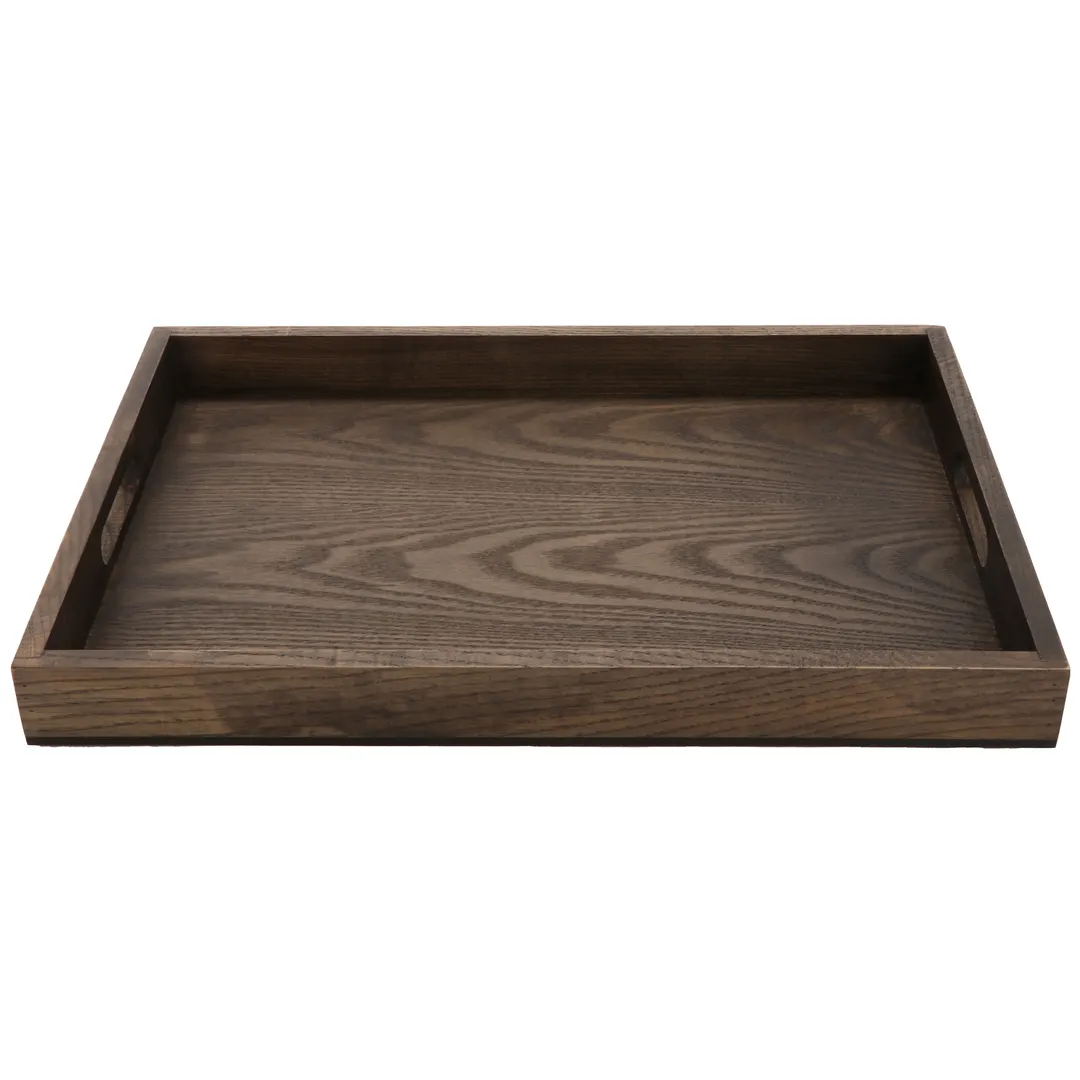 GET WD-19-ASH Taproot™ Serving Tray, 19.75" x 14.75" x 1.75"H, Rectangular, Ash Wood, Brown
