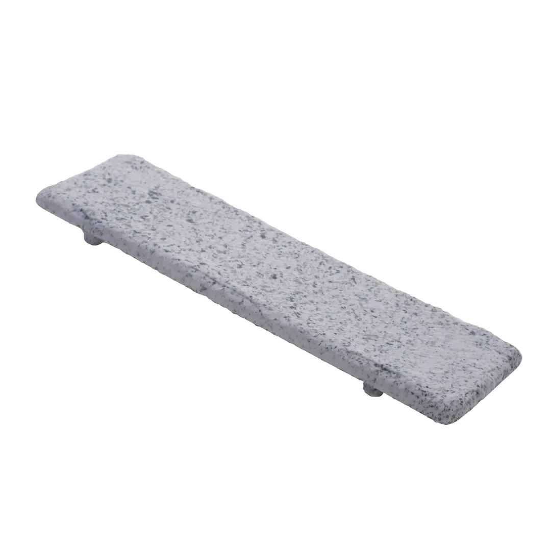 GET WDR109 Cheforward Wonder Tray, 15 7/10"L x 3 15/16"W, Rectangular Melamine, Grays