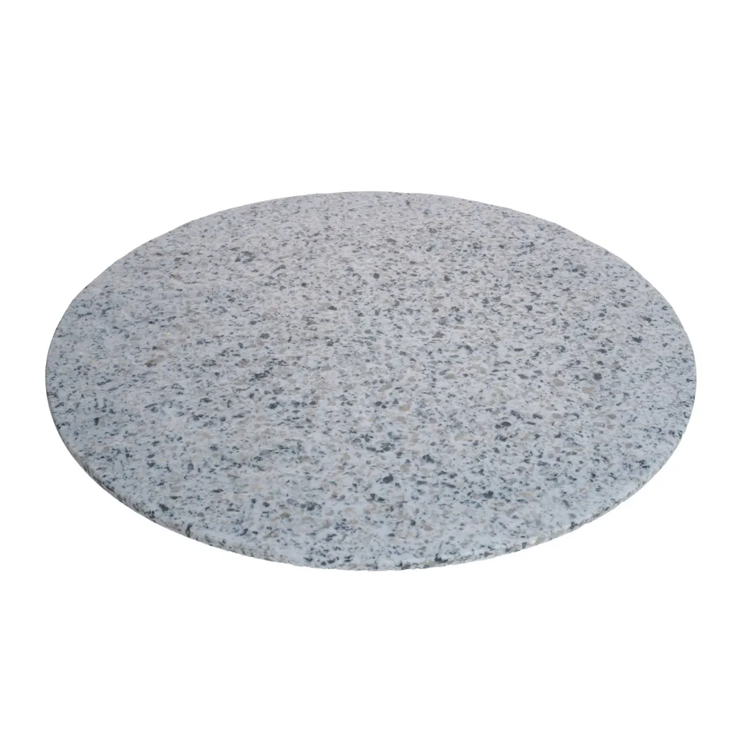 GET WDR110 Cheforward Wonder Tray, 16" Round 16" Dia., Melamine, Grays Terrazzo, Dishwasher Safe