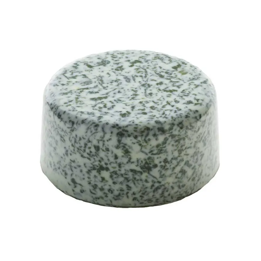 GET WDR200 Cheforward Wonder Riser - 3-3/16" Round, Flat Top, Terrazzo Emerald, BPA-Free, Melamine