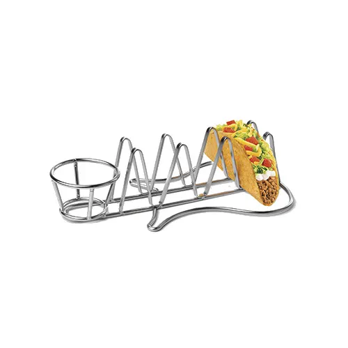 GET WGUITAR-01 - Guitar-Shaped Stainless Steel Ramekin/Taco Holder, 2-1/2 Oz., 10-1/2"