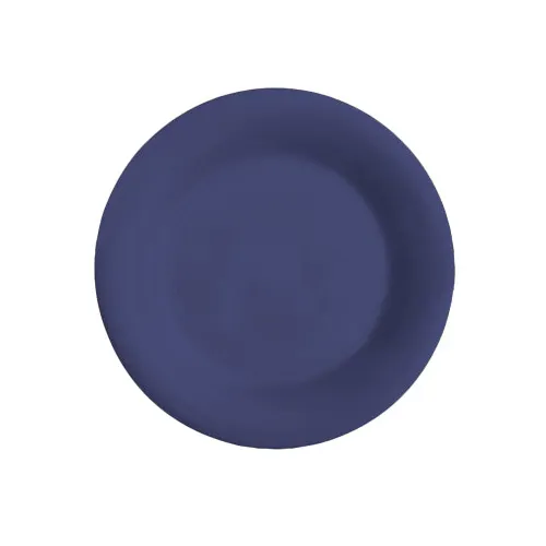 GET WP-12-PB Diamond Mardi Gras™ Plate, 12" Round Wide Rim Melamine, Peacock Blue - 1 Dozen