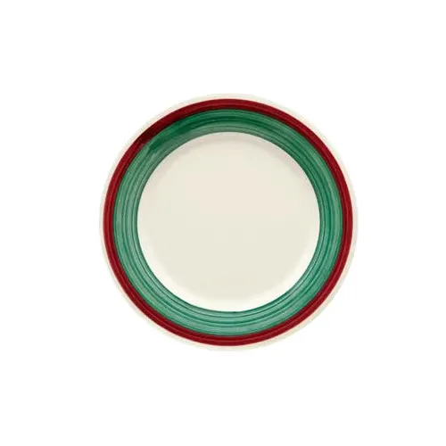 GET WP-7-PO Diamond Portofino Plate, 7½" Dia., Round Wide Rim, Melamine, Designs/Patterns, 1 Dozen