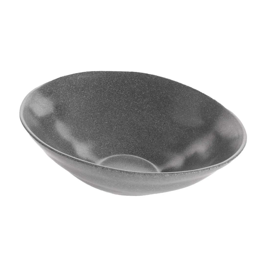 GET ZEA101 Cheforward Zeal Bowl-4 Qt 130 Oz Melamine, Gray, 16" x 13" x 5", Dishwasher Safe, BPA‑Free