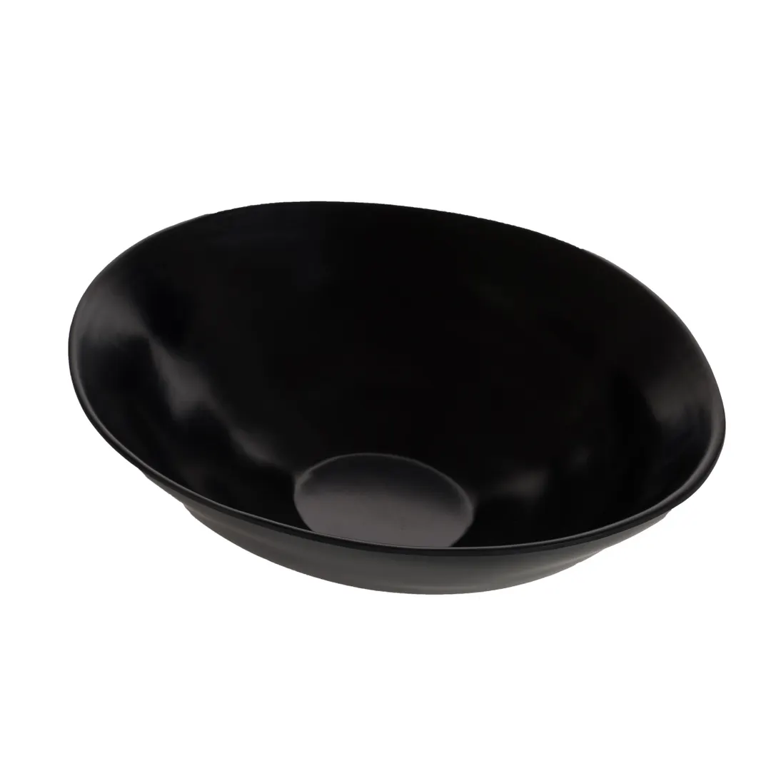 GET ZEA402 Cheforward Zeal Bowl – 152 Oz Melamine, Black, 18" L × 14" W × 6" H, BPA‑Free