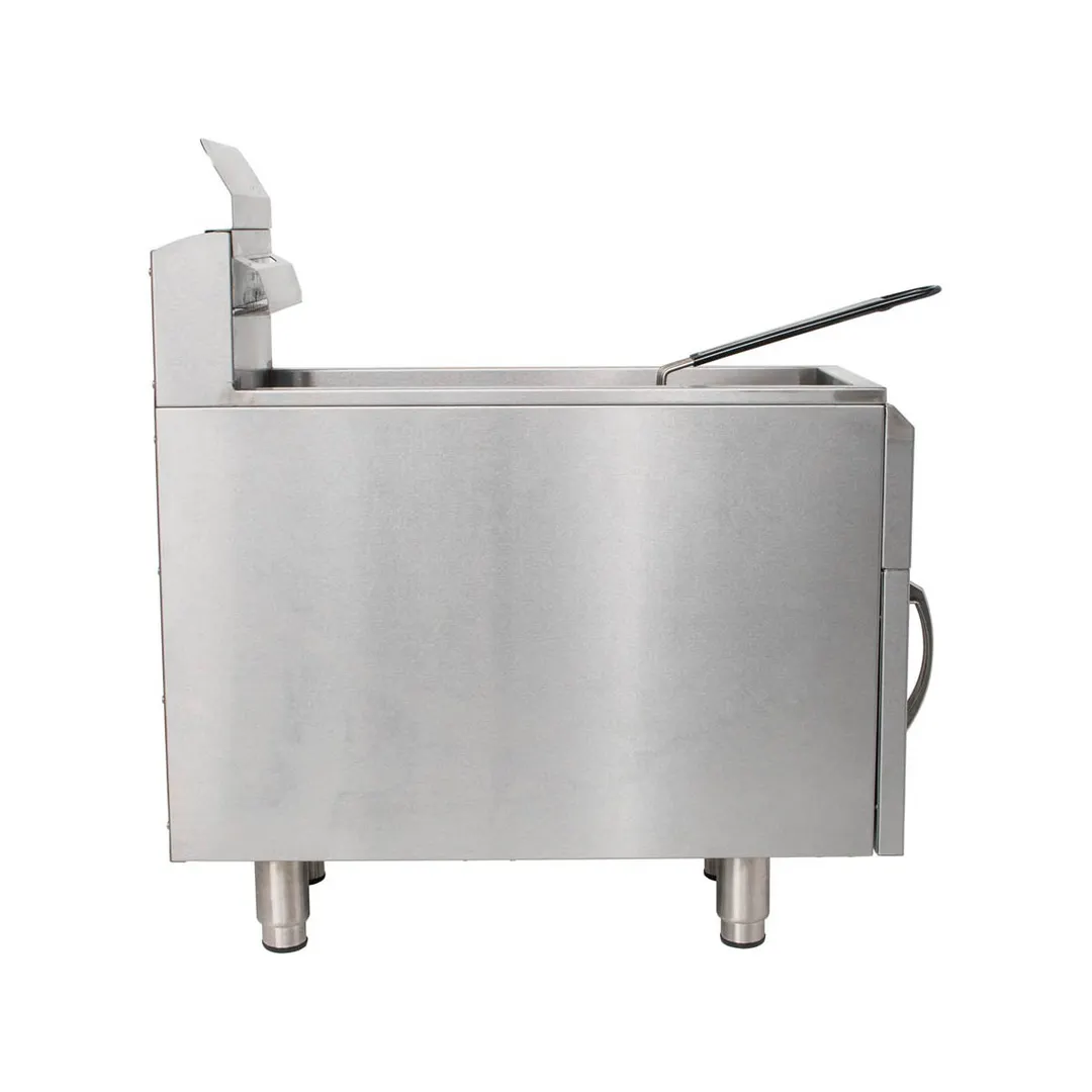 Globe GF15PG Full Pot Countertop Gas Fryer w/ 15 lbs Capacity, 1 Basket, LP Gas, 26,500 BTU