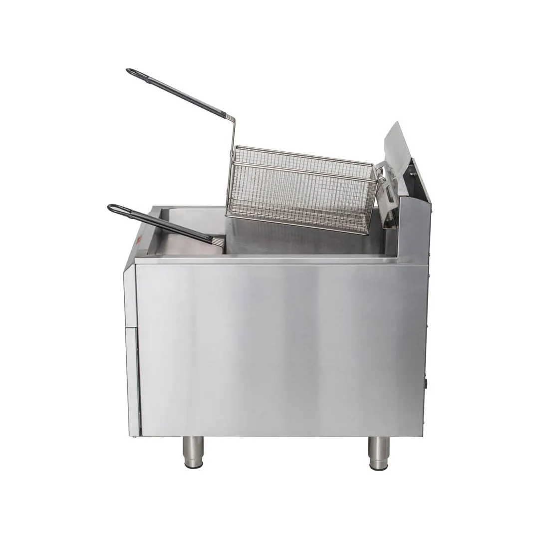 Globe GF30PG Full Pot Countertop Gas Fryer w/ 30 lbs Capacity, 2 Baskets, LP Gas, Thermostatic